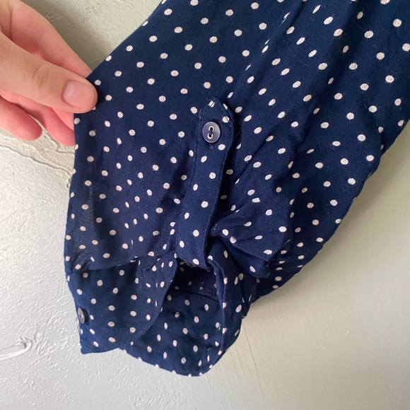 Cute polka dot Maternity top, 3/4 length sleeves, size XL - Picture 7 of 8